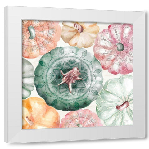 Harvest Touch II White Modern Wood Framed Art Print by June, Dina