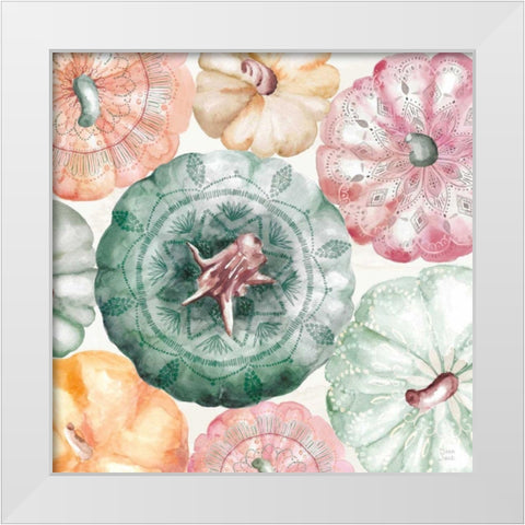 Harvest Touch II White Modern Wood Framed Art Print by June, Dina