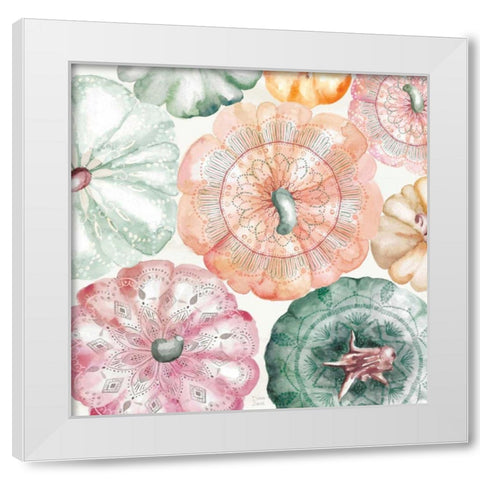 Harvest Touch III White Modern Wood Framed Art Print by June, Dina