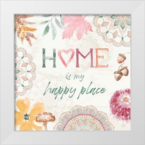 Harvest Touch VIII White Modern Wood Framed Art Print by June, Dina