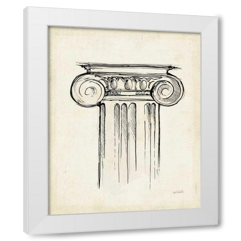 Museum Sketches V Off White White Modern Wood Framed Art Print by Tavoletti, Anne