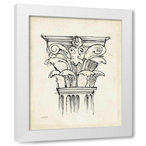 Museum Sketches VI Off White White Modern Wood Framed Art Print by Tavoletti, Anne