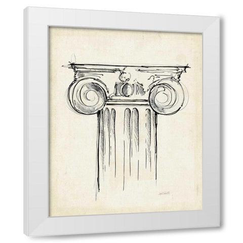 Museum Sketches VII Off White White Modern Wood Framed Art Print by Tavoletti, Anne