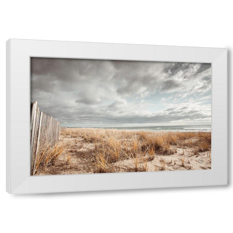 Atlantic Coast Afternoon White Modern Wood Framed Art Print by Larson, Nathan