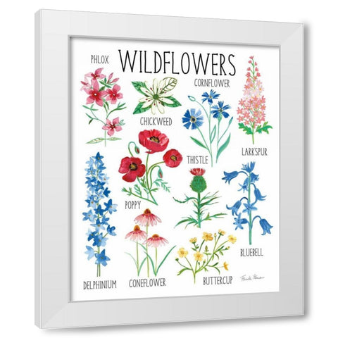 Nature Chart I White Modern Wood Framed Art Print by Zaman, Farida