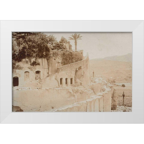 Egypt Postcard I White Modern Wood Framed Art Print by Wild Apple Portfolio