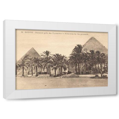 Egypt Postcard II White Modern Wood Framed Art Print by Wild Apple Portfolio