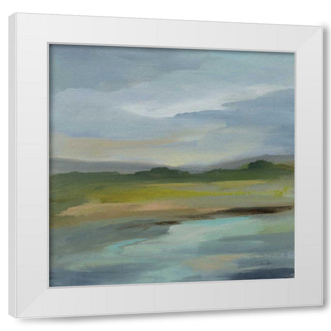 Clouds and Shadows White Modern Wood Framed Art Print by Vassileva, Silvia