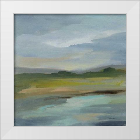 Clouds and Shadows White Modern Wood Framed Art Print by Vassileva, Silvia