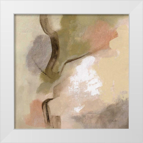 Meadow View I White Modern Wood Framed Art Print by Vassileva, Silvia