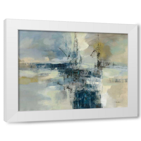 Sea Port White Modern Wood Framed Art Print by Vassileva, Silvia