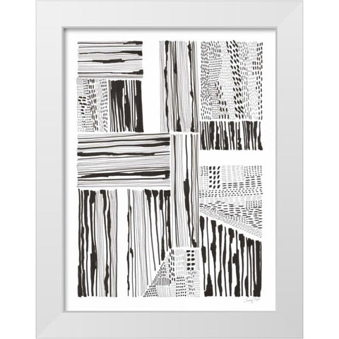 Lined Up I White Modern Wood Framed Art Print by Prahl, Courtney