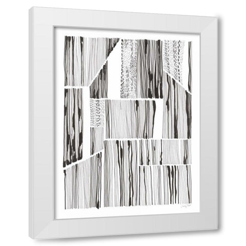 Lined Up III White Modern Wood Framed Art Print by Prahl, Courtney