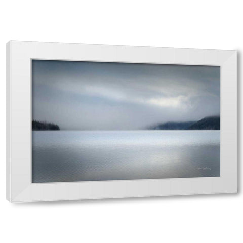 Lake Reflection Idaho White Modern Wood Framed Art Print by Majchrowicz, Alan