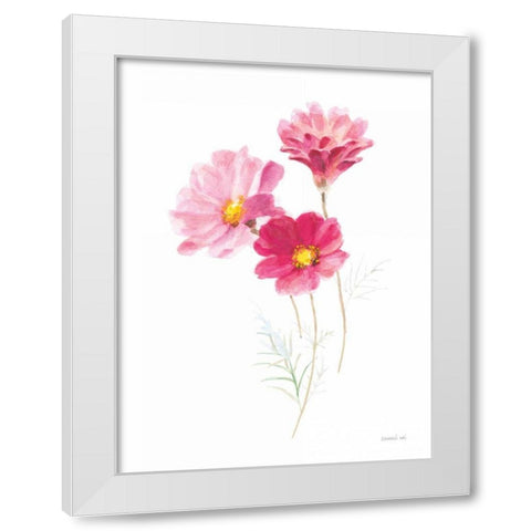 Color of Spring II White Modern Wood Framed Art Print by Nai, Danhui