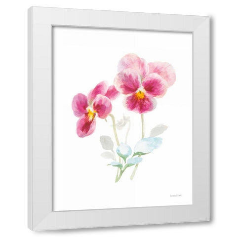 Color of Spring IV White Modern Wood Framed Art Print by Nai, Danhui