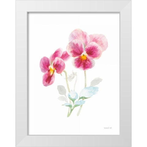 Color of Spring IV White Modern Wood Framed Art Print by Nai, Danhui