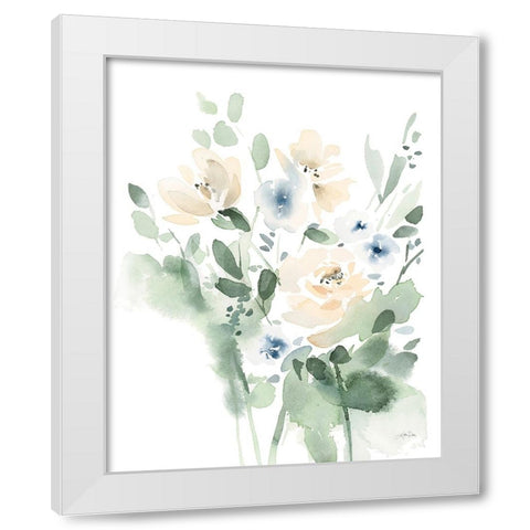 Summer Wildflowers II White Modern Wood Framed Art Print by Pete, Katrina