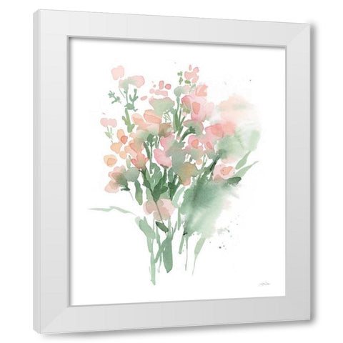 Vibrant Blooms II White Modern Wood Framed Art Print by Pete, Katrina
