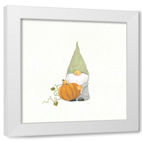 Harvest Gnomes I White Modern Wood Framed Art Print by Jackson, Jenaya