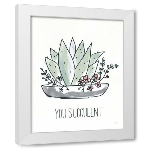 A Plants Life II White Modern Wood Framed Art Print by York, Leah