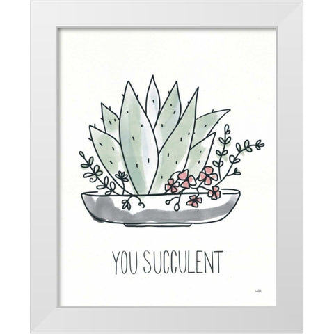 A Plants Life II White Modern Wood Framed Art Print by York, Leah