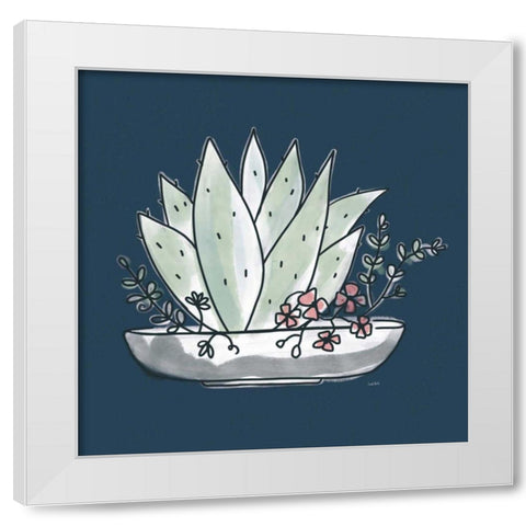 A Plants Life VI White Modern Wood Framed Art Print by York, Leah