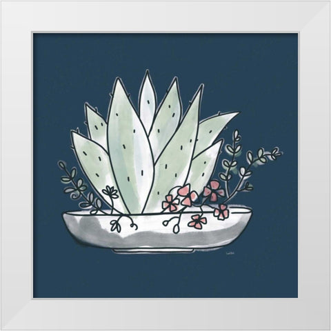 A Plants Life VI White Modern Wood Framed Art Print by York, Leah