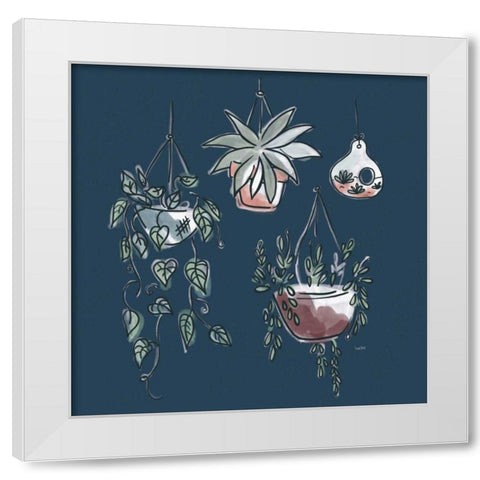 A Plants Life VII White Modern Wood Framed Art Print by York, Leah