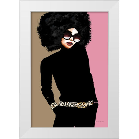 Good Attitude I White Modern Wood Framed Art Print by Charro, Mercedes Lopez