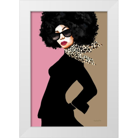 Good Attitude II White Modern Wood Framed Art Print by Charro, Mercedes Lopez