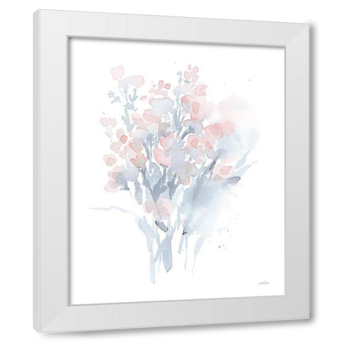 Fresh Blooms II White Modern Wood Framed Art Print by Pete, Katrina