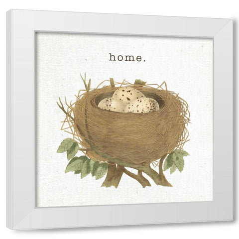 Spring Nest II Home White Modern Wood Framed Art Print by Hershey, Moira