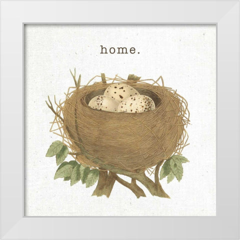 Spring Nest II Home White Modern Wood Framed Art Print by Hershey, Moira