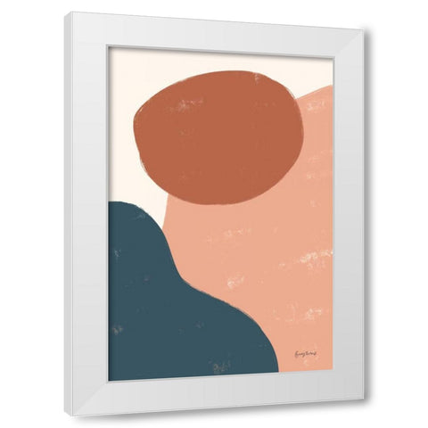 Eclectic I Warm White Modern Wood Framed Art Print by Thorns, Becky