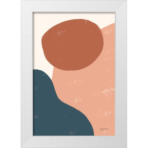 Eclectic I Warm White Modern Wood Framed Art Print by Thorns, Becky