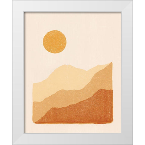 Rise Warm White Modern Wood Framed Art Print by Hershey, Moira