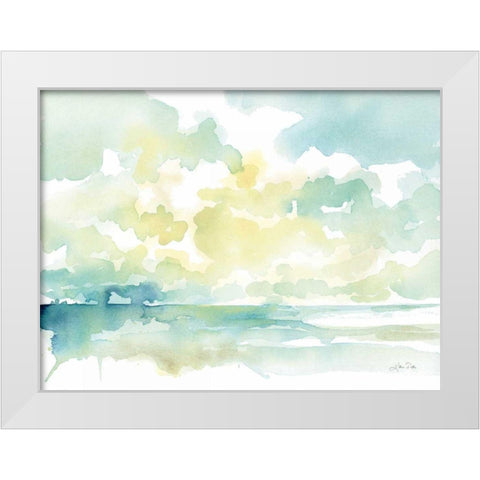 Ocean Dreaming White Modern Wood Framed Art Print by Pete, Katrina
