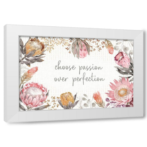 Petal Passion I Soft Boho White Modern Wood Framed Art Print by Grove, Beth