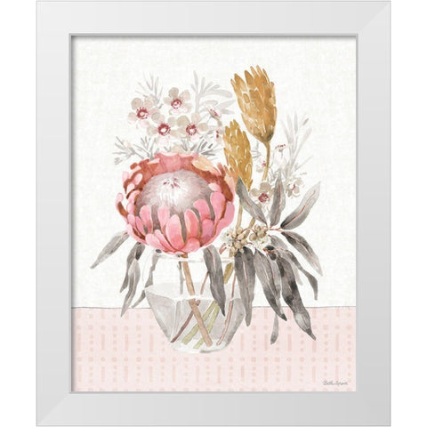 Petal Passion V Soft Boho White Modern Wood Framed Art Print by Grove, Beth