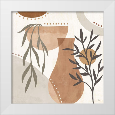 Botanical Form III Neutral White Modern Wood Framed Art Print by Charron, Veronique