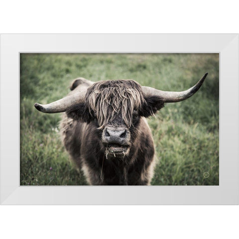 What White Modern Wood Framed Art Print by Larson, Nathan