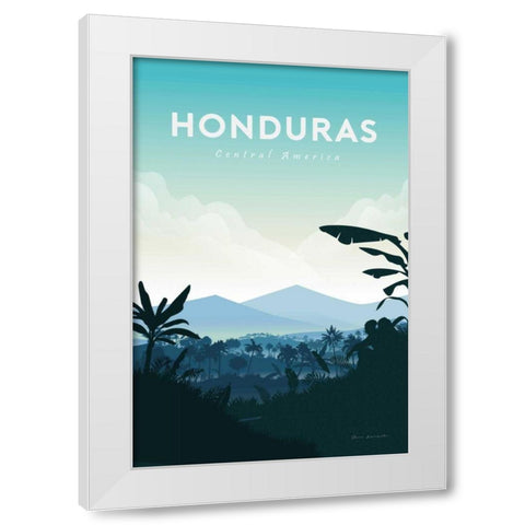 Honduras White Modern Wood Framed Art Print by Escalante, Omar