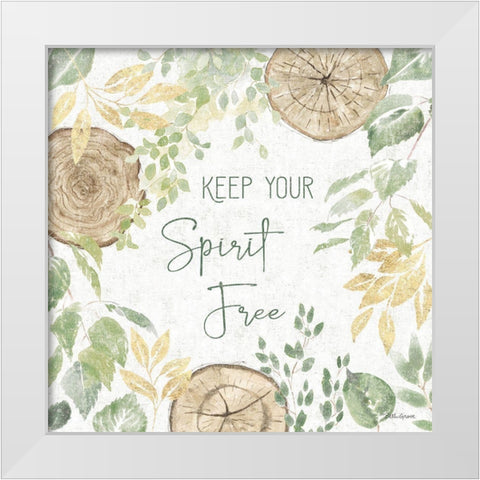 Natures Leaves V Sage White Modern Wood Framed Art Print by Grove, Beth