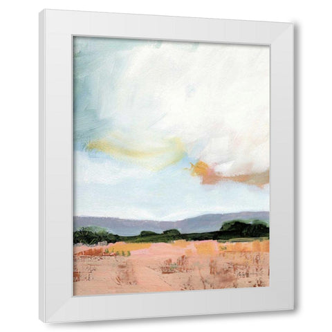 Sky Reflection White Modern Wood Framed Art Print by Munger, Pamela