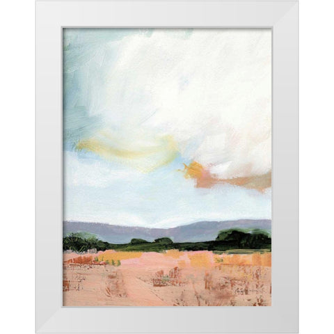 Sky Reflection White Modern Wood Framed Art Print by Munger, Pamela