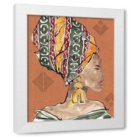 African Flair V Warm White Modern Wood Framed Art Print by Tavoletti, Anne