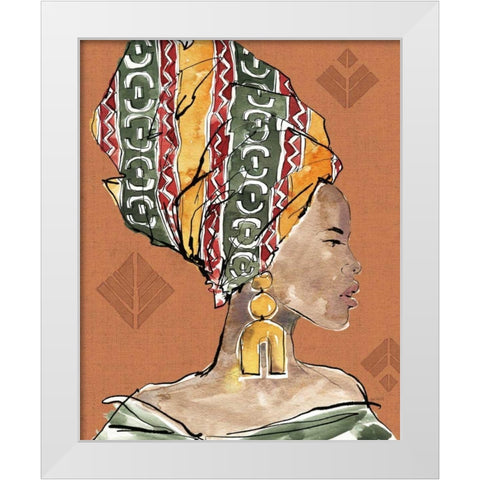 African Flair V Warm White Modern Wood Framed Art Print by Tavoletti, Anne