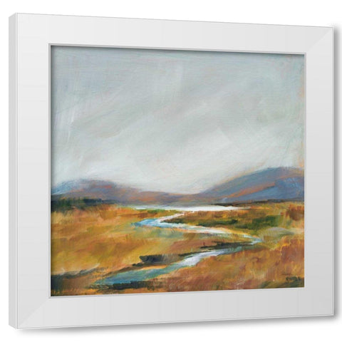 Fragile Wetland White Modern Wood Framed Art Print by Schlabach, Sue