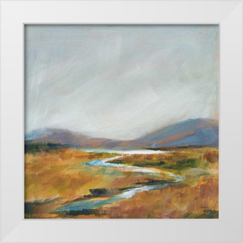 Fragile Wetland White Modern Wood Framed Art Print by Schlabach, Sue